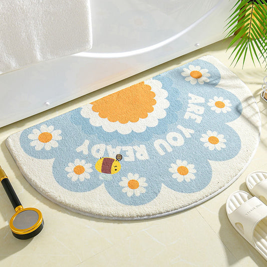 Floral Patterned Bath Mats