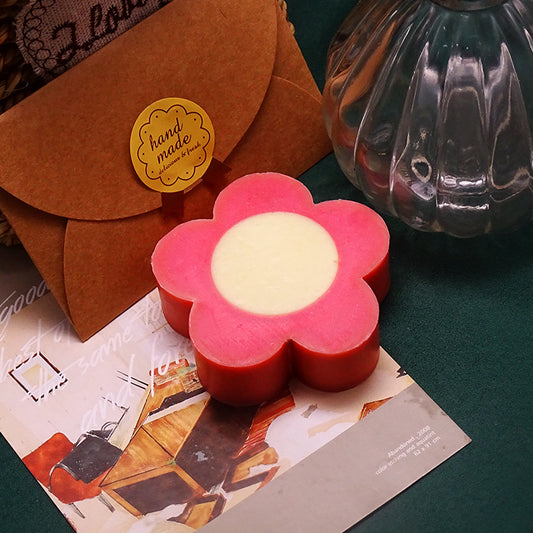 Red Flower Cold Process Handmade Soap