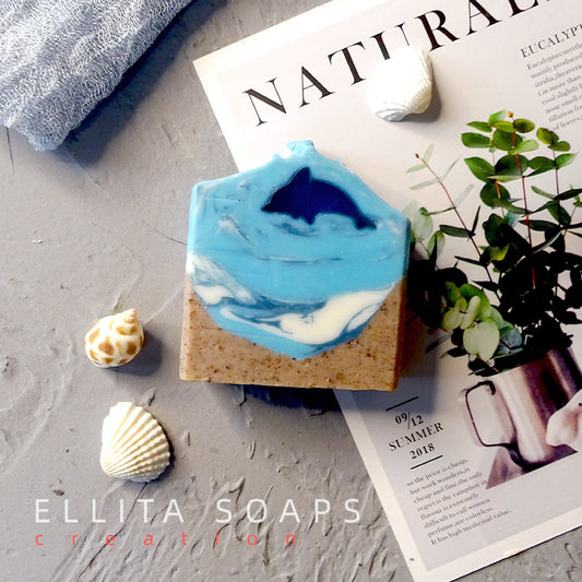 Ocean & Dolphin Cold Process Handmade Soap