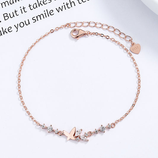 Butterfly 925 Sterling Silver Bracelet