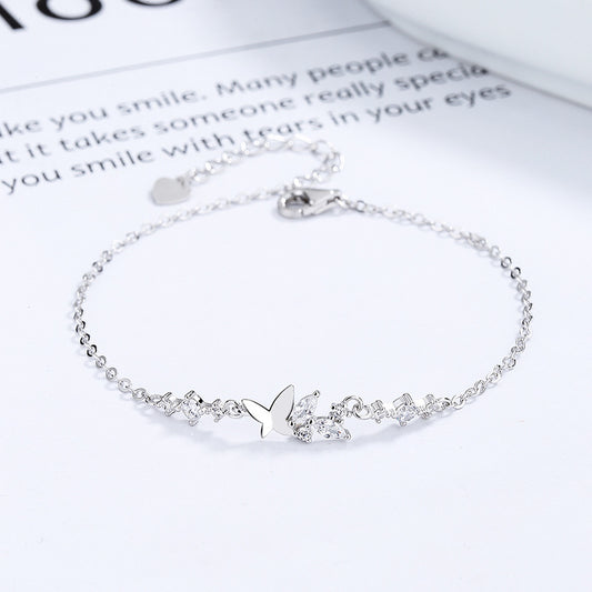 Butterfly 925 Sterling Silver Bracelet
