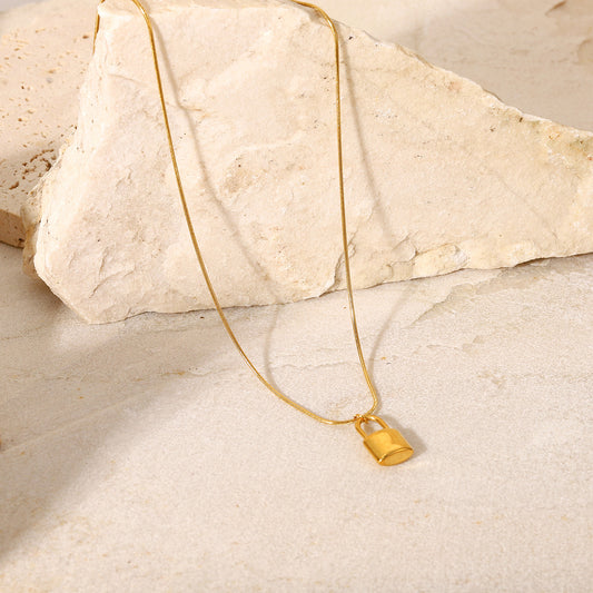 Locket Charm 18K Gold-Plated Necklace