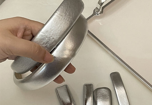 Metallic Silver Hair Accessories