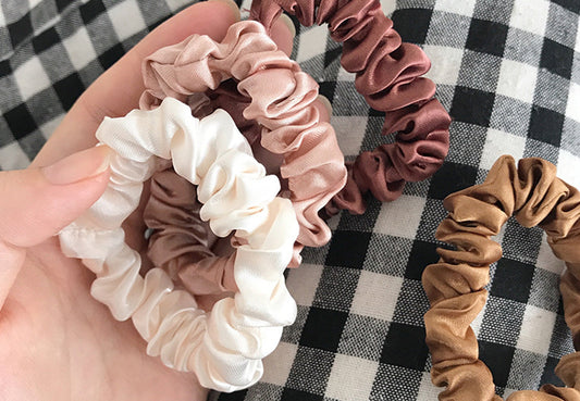 Mixed Color Scrunchie Set
