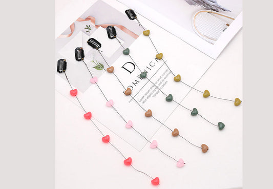 Heart Detail Hair Extension Hair Clip