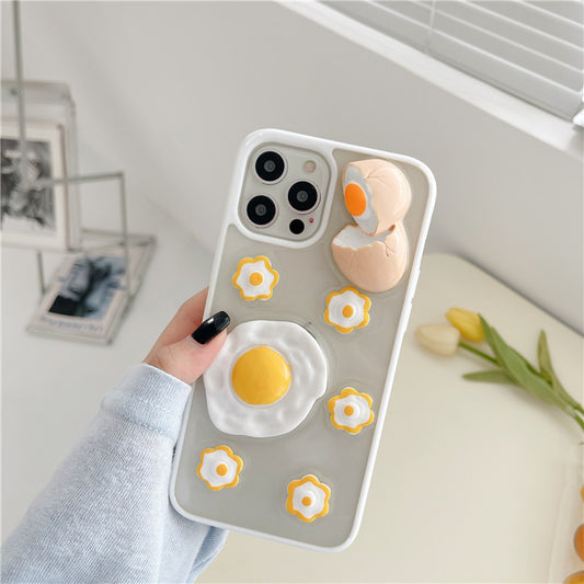 3D Eggs Clear Phone Case