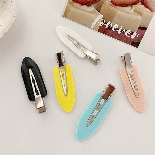 4pcs Solid Colored Wave Setting Clips