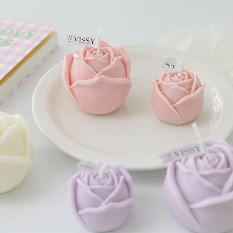 Rose Bud Decorative Candle