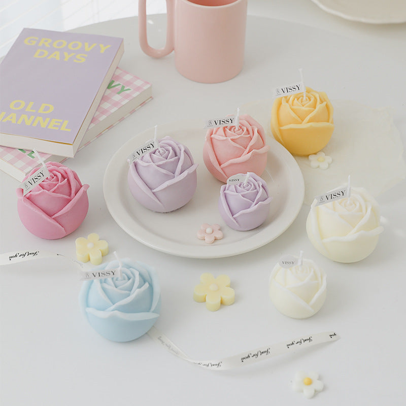 Rose Bud Decorative Candle