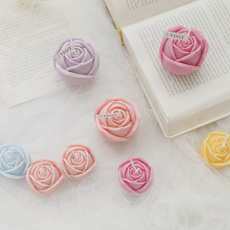 Rose Bud Decorative Candle
