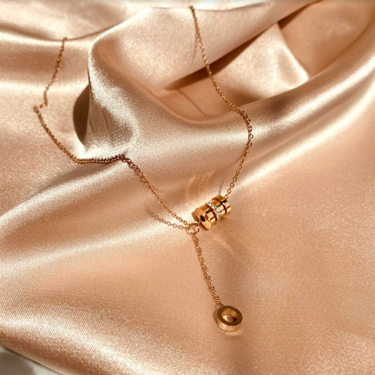 Roman Numeral Titanium Steel Necklace