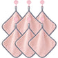 Textured Cleaning Dishcloths 6 Pack Reusable Absorbent Hanging Loop Design