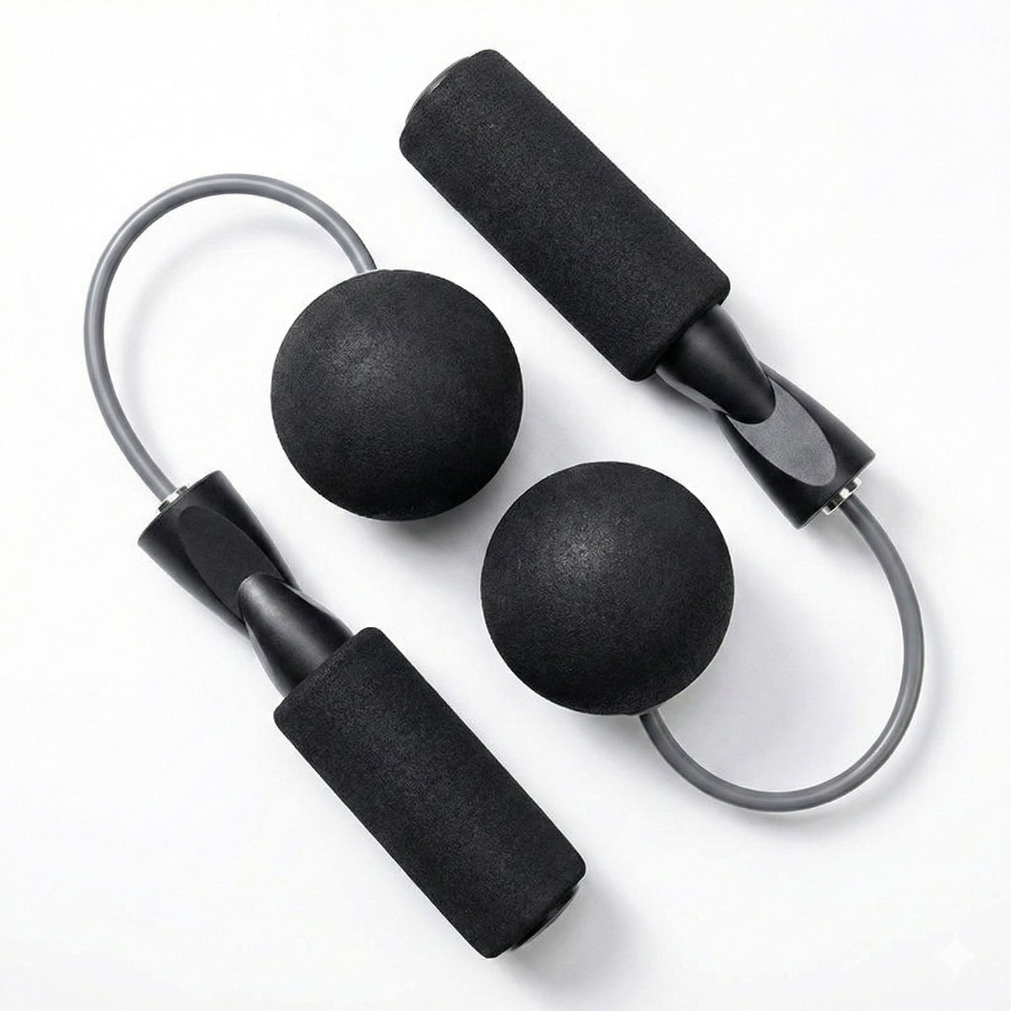 2-PC Weighted Jump Rope for Cardio Endurance and Strength Training