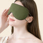 Dual-Sided Cooling and Warm Sleep Eye Mask with Adjustable Strap and Light Blocking Design