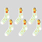 6pk Striped Ankle Socks - Cute Print Pattern Casual Socks for Daily Wear