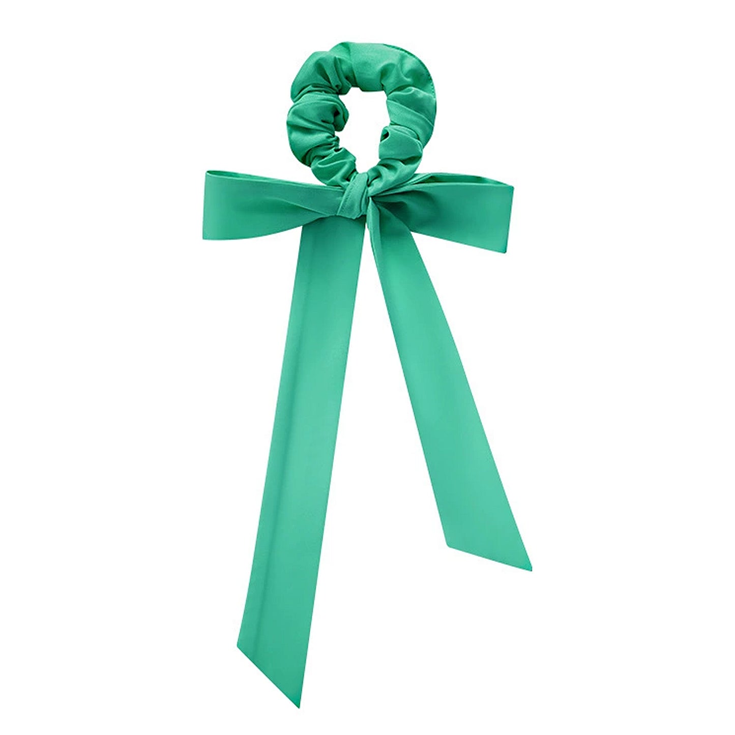 Elastic Hair Ties with Long Bows, Hair Scrunchies with Knotted Bow Ribbon for Women Girls