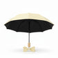 Neutral Compact Umbrella with UV Protective Black Interior