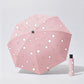 Cloud and Star Print Compact Folding Umbrella with Matching Sleeve and Automatic Open