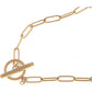 Paperclip Link Necklace Simple Minimalist Chain Design