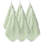 Soft Absorbent Hanging Hand Towels Textured Teardrop Shape Reusable Cleaning Cloth with Loop 6 Pack