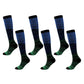 6pk Professional Athletic Compression Socks - Gradient Pressure Knee-High Socks for Fitness, Running & Recovery