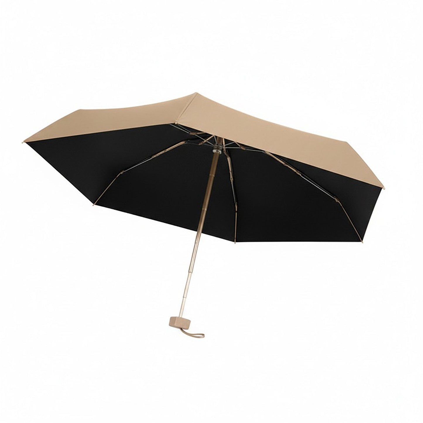 Two Tone Compact Folding Umbrella with Automatic Open and Wind Resistant Frame