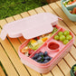 Bento Lunch Box Plastic Food Container with Compartments Leak Resistant Lid Meal Prep Storage
