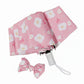 Floral Print Automatic Open Umbrella with Compact Foldable Design