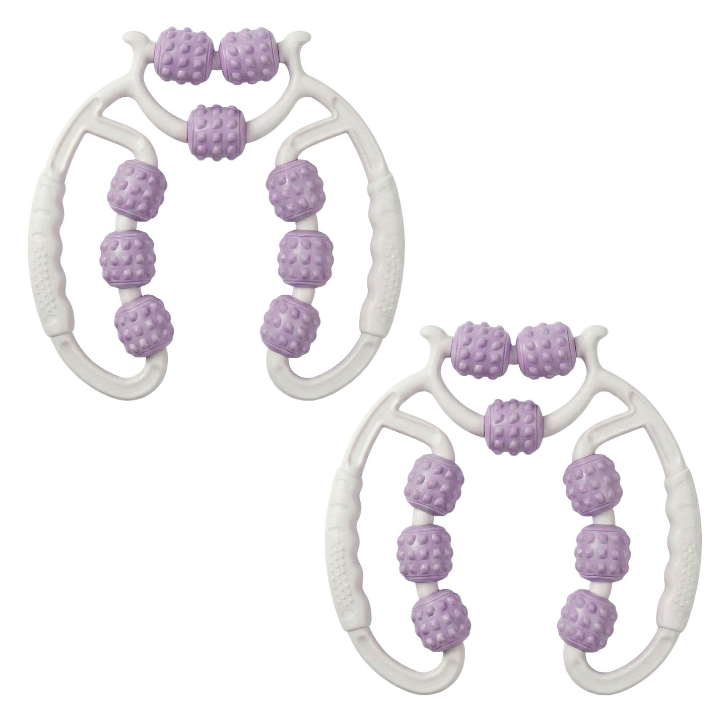 2-PC Handheld Muscle Roller Massager for Deep Tissue Relief