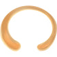 Minimalist Gold Tone Open Cuff Bracelet Bold Modern Statement Design