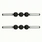 2-PC Handheld Massage Roller with Textured Therapy Balls for Deep Tissue Relief