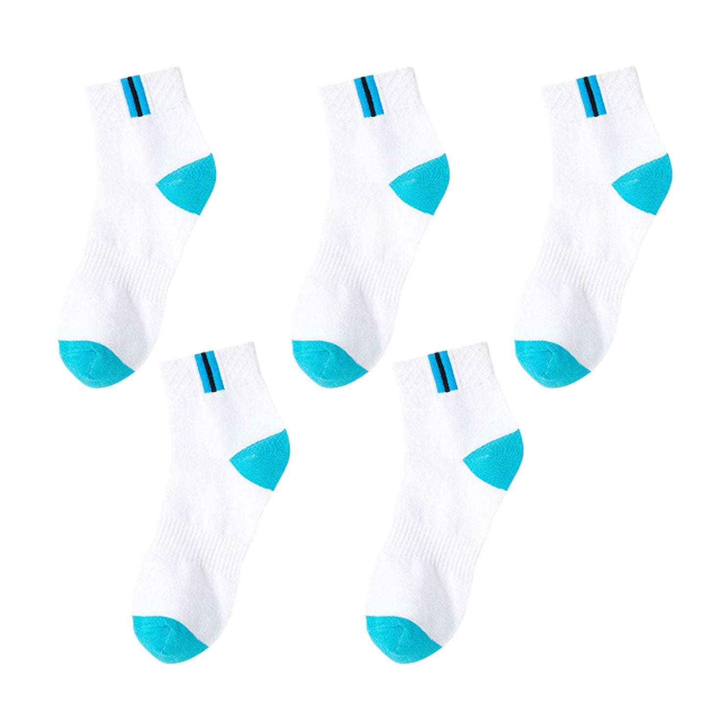 6pk Ankle Athletic Socks - Breathable Cushioned Sports Socks for Running, Gym & Casual Wear