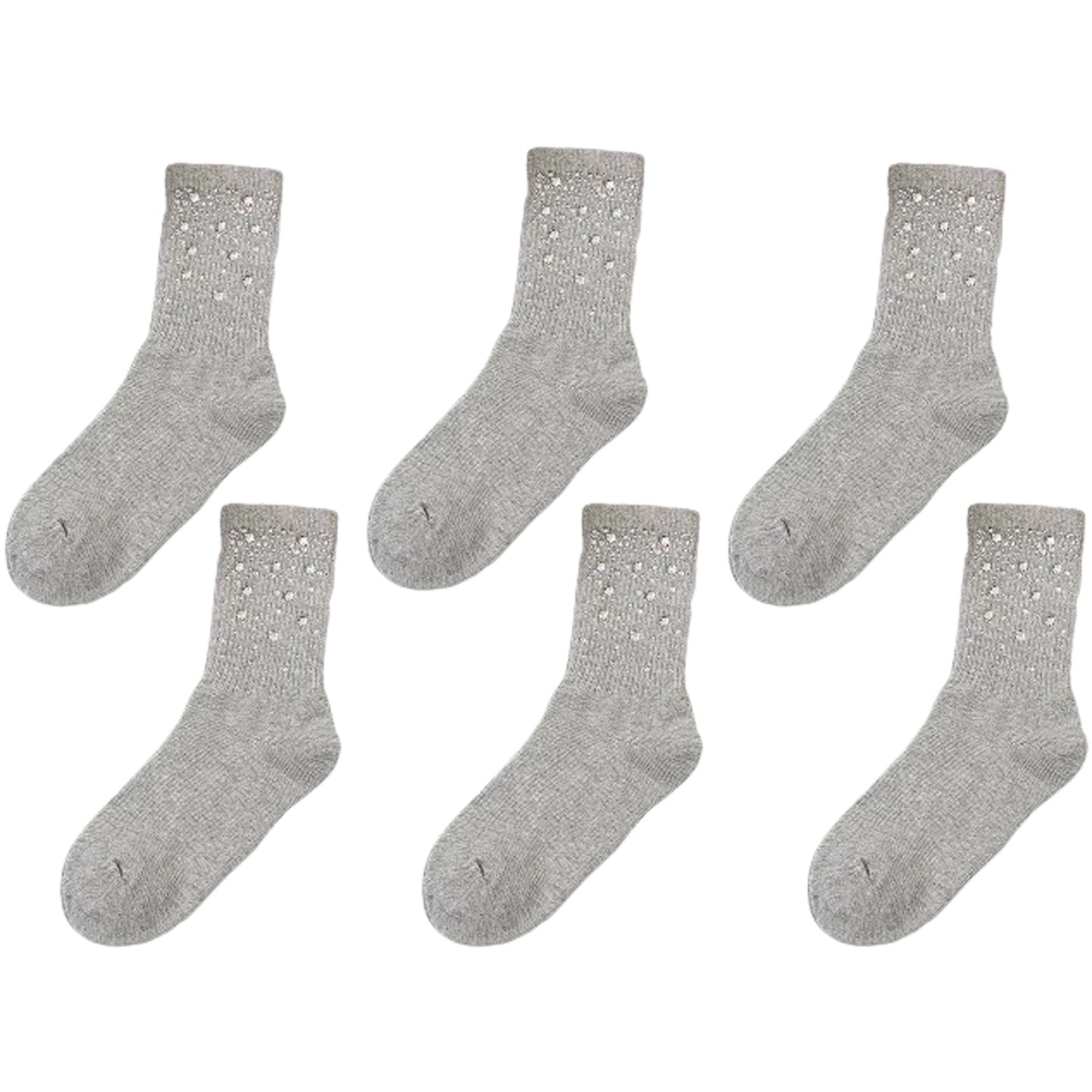 6pk Dot Ankle Socks - Sparkly Accent Dress Socks for Parties & Stylish Daily Wear