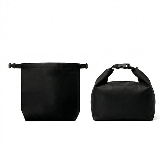 Water Resistant Roll Top Tote Bag Large Capacity Lightweight Top Handle Travel Organizer