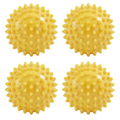 4-PC Spiky Massage Ball for Muscle Relief and Trigger Point Therapy
