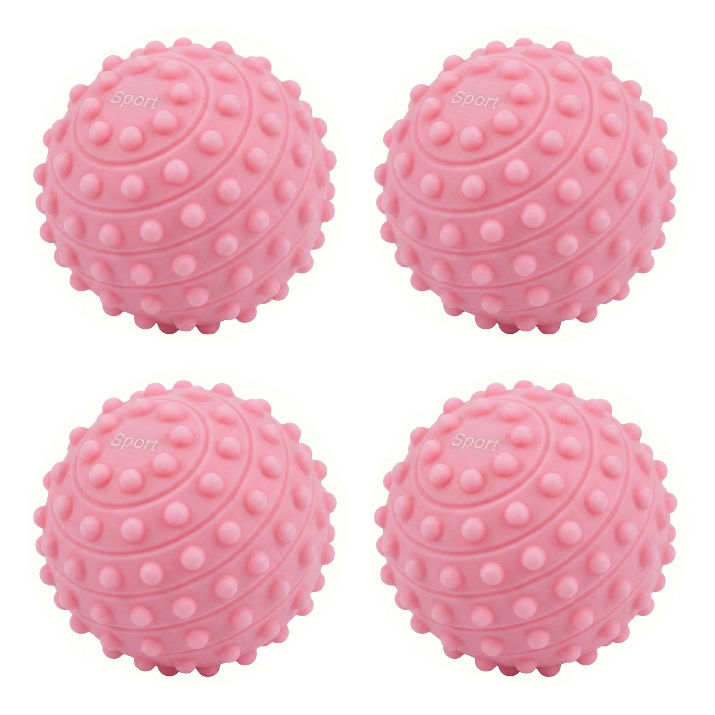 4-PC Textured Massage Ball for Muscle Recovery and Deep Tissue Relief