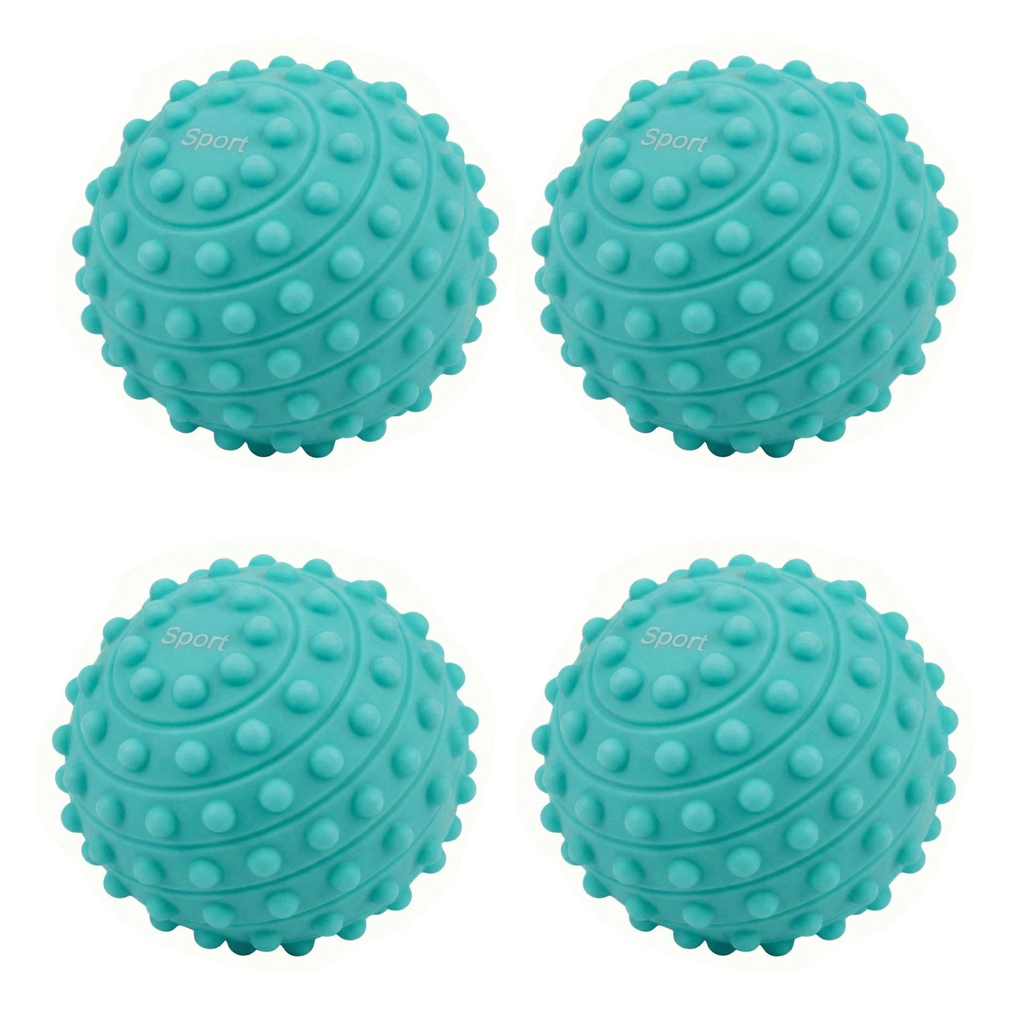 4-PC Textured Massage Ball for Muscle Recovery and Deep Tissue Relief