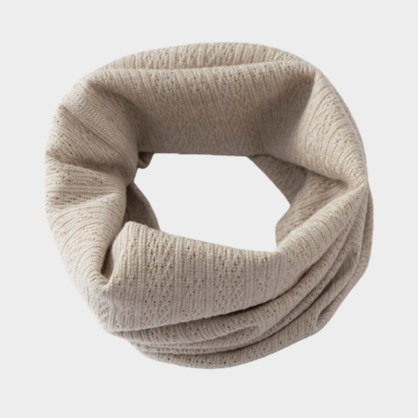 Soft Knit Infinity Scarf with Textured Loop Design for Cozy Layering and Comfortable Everyday Cold-Weather Wear 9x14in