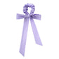 Elastic Hair Ties with Long Bows, Hair Scrunchies with Knotted Bow Ribbon for Women Girls