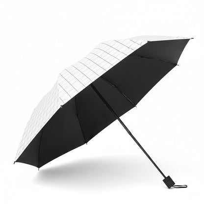 Clear Dome Umbrella with Grid Pattern Auto Open Wind Resistant Frame and Curved Handle Design