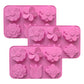 3-Piece Flower Silicone Baking Mold Set Floral Cake Chocolate Candy Soap Mold