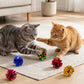 Crinkle Cat Toy Balls 12 Pack Interactive Foil Cat Toys Lightweight Indoor Cat Play Balls