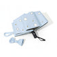 Cloud and Star Print Compact Folding Umbrella with Matching Sleeve and Automatic Open