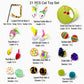 21 Piece Cat Toy Set with Collapsible Cat Tunnel Interactive Balls Mice Feather Toys for Cats