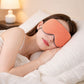 Dual-Sided Cooling and Warm Sleep Eye Mask with Adjustable Strap and Light Blocking Design