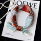Square Floral Horse Silk Feel Satin Scarf Lightweight Wrap 27.5 Inch