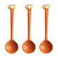 Ceramic Soup Ladle Spoons with Food Handle Design 3 Piece Set