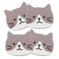 4-PC Cat Face Coaster Cute Non Slip Drink Table Protector