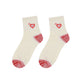 2-Pack Cotton Valentine Heart Embroidered Socks Casual Colorful Socks
