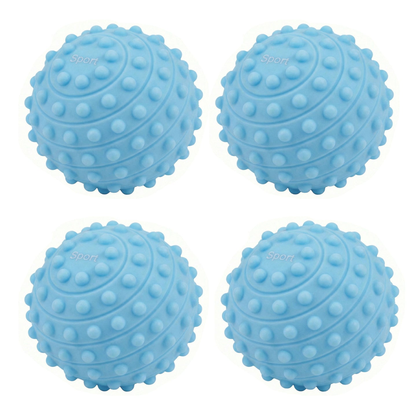 4-PC Textured Massage Ball for Muscle Recovery and Deep Tissue Relief